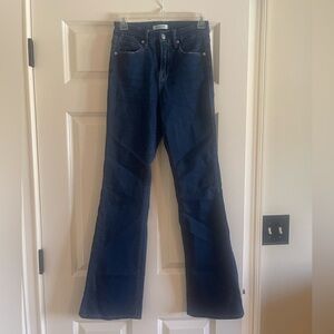 Good American Good Flare Dark Blue Jeans